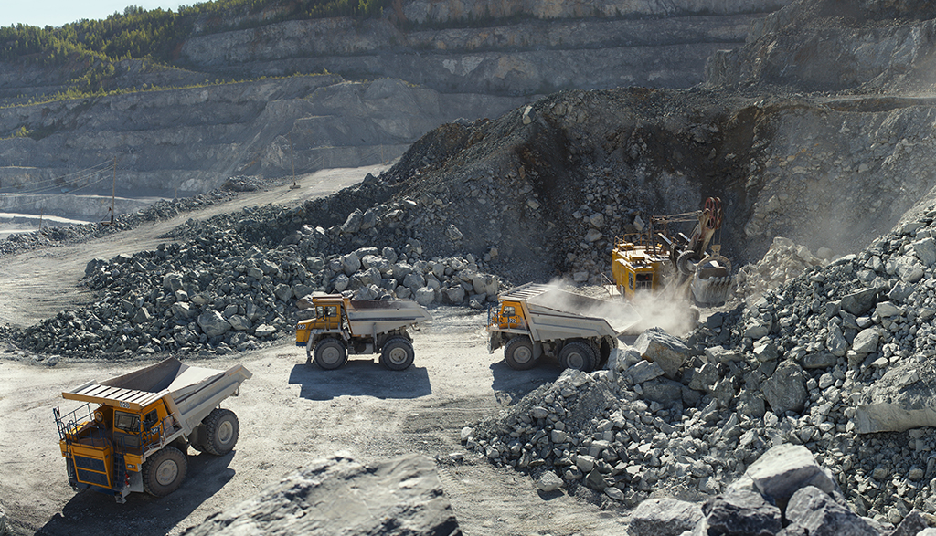 Quarrying of stones for construction